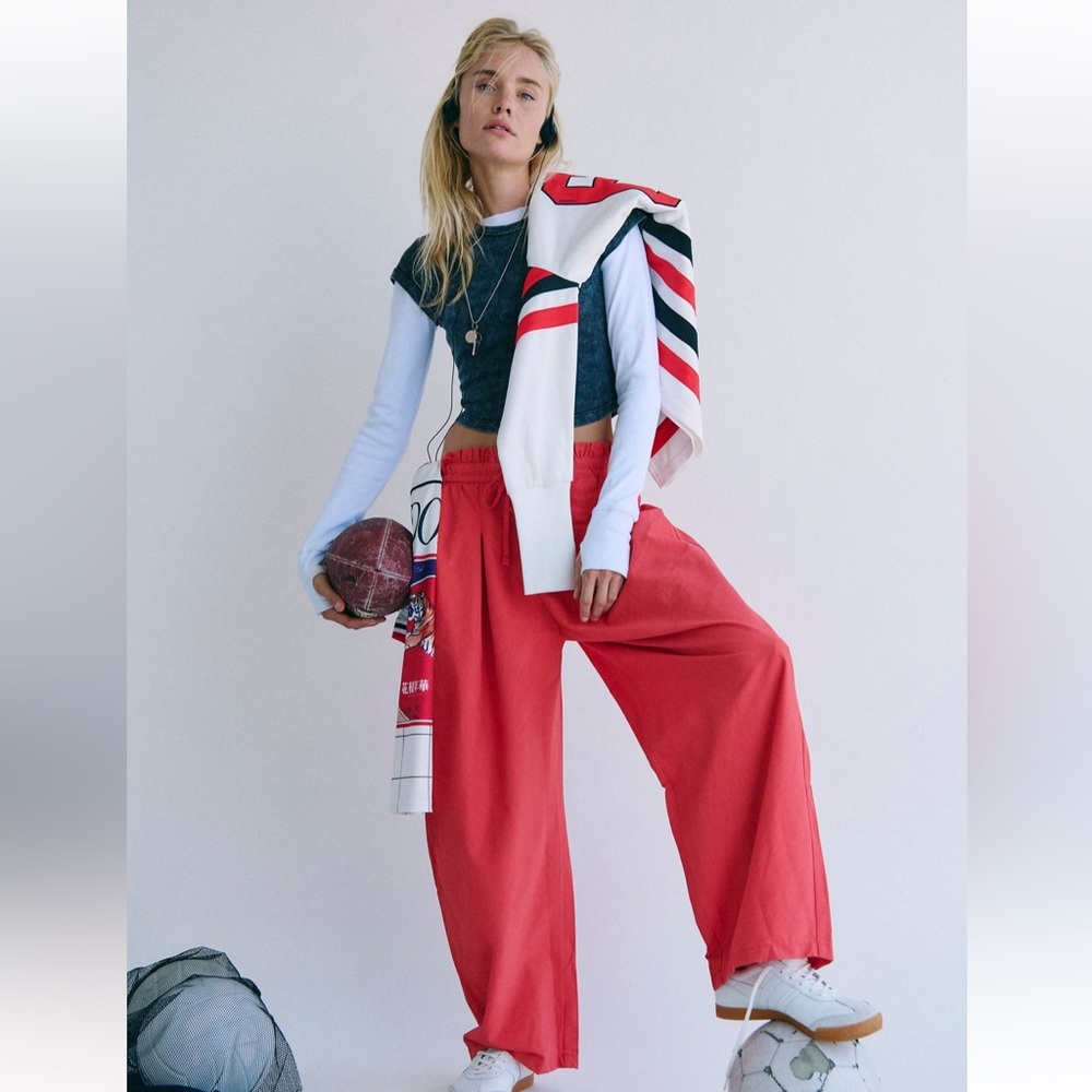 FP Movement by Free People Red Track Pants